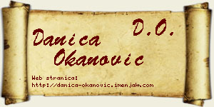 Danica Okanović vizit kartica